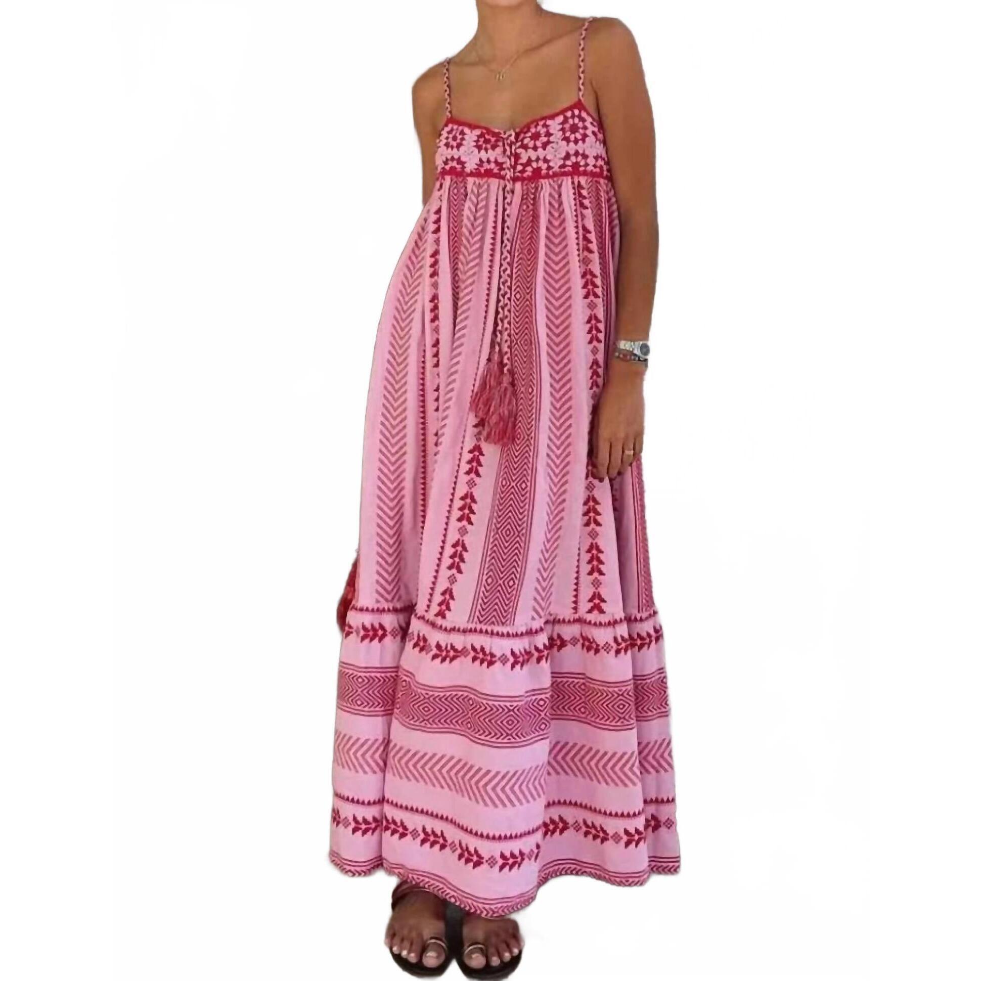 New Serenity Roxanne Maxi Dress In Pink